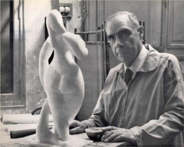 Retrato fotográfico del escultor francés Henri Laurens