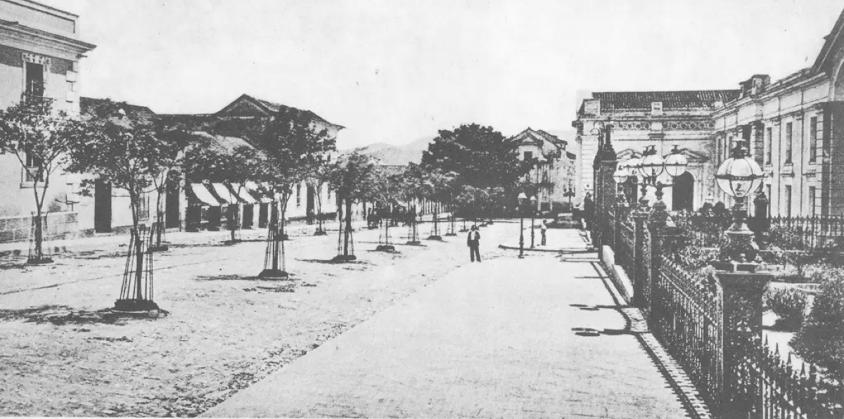 Calle histórica de Caracas a comienzos del siglo XX