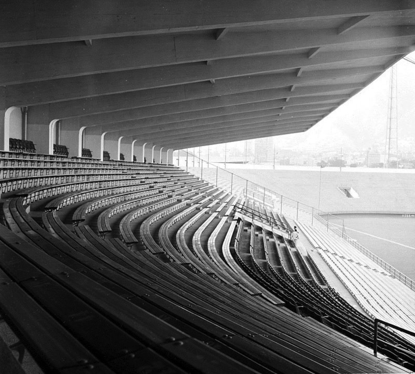 Interior de las gradas del Estadio Olímpico